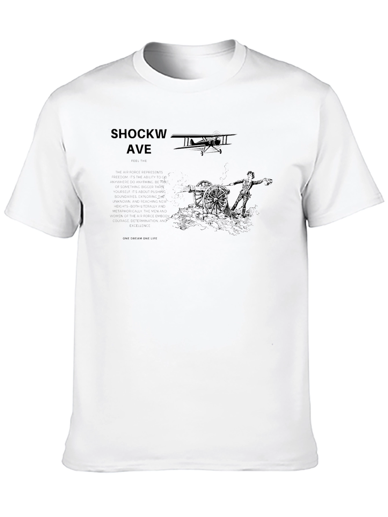 Shockwave Ave Black Graphic Tee