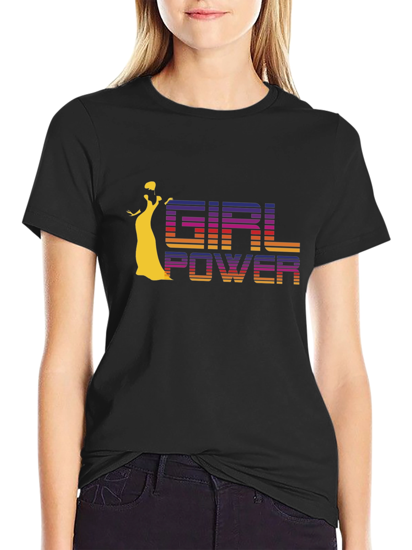 Girl Power Retro T-Shirt - Womens Empowerment Tee