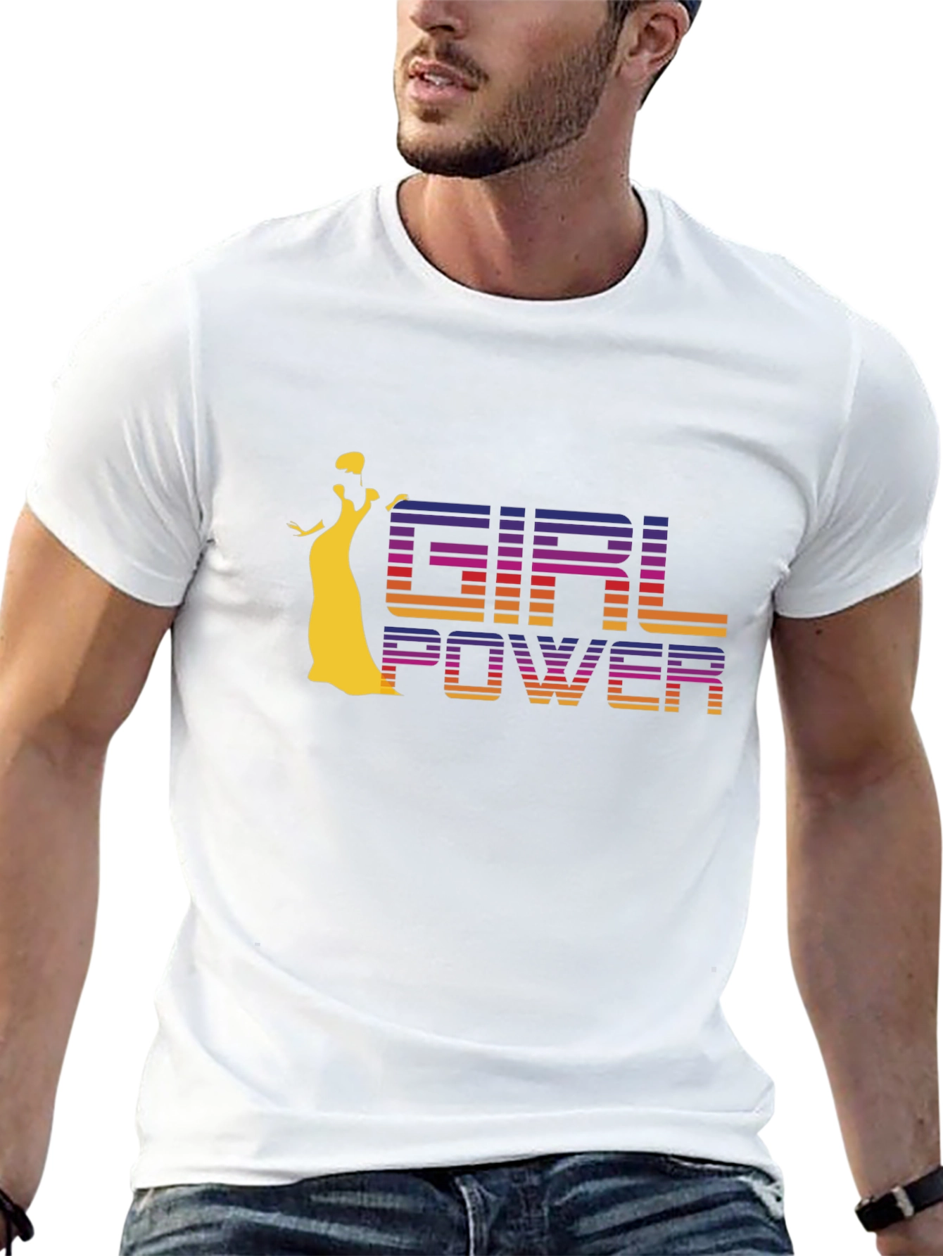 Girl Power Retro T-Shirt - Womens Empowerment Tee