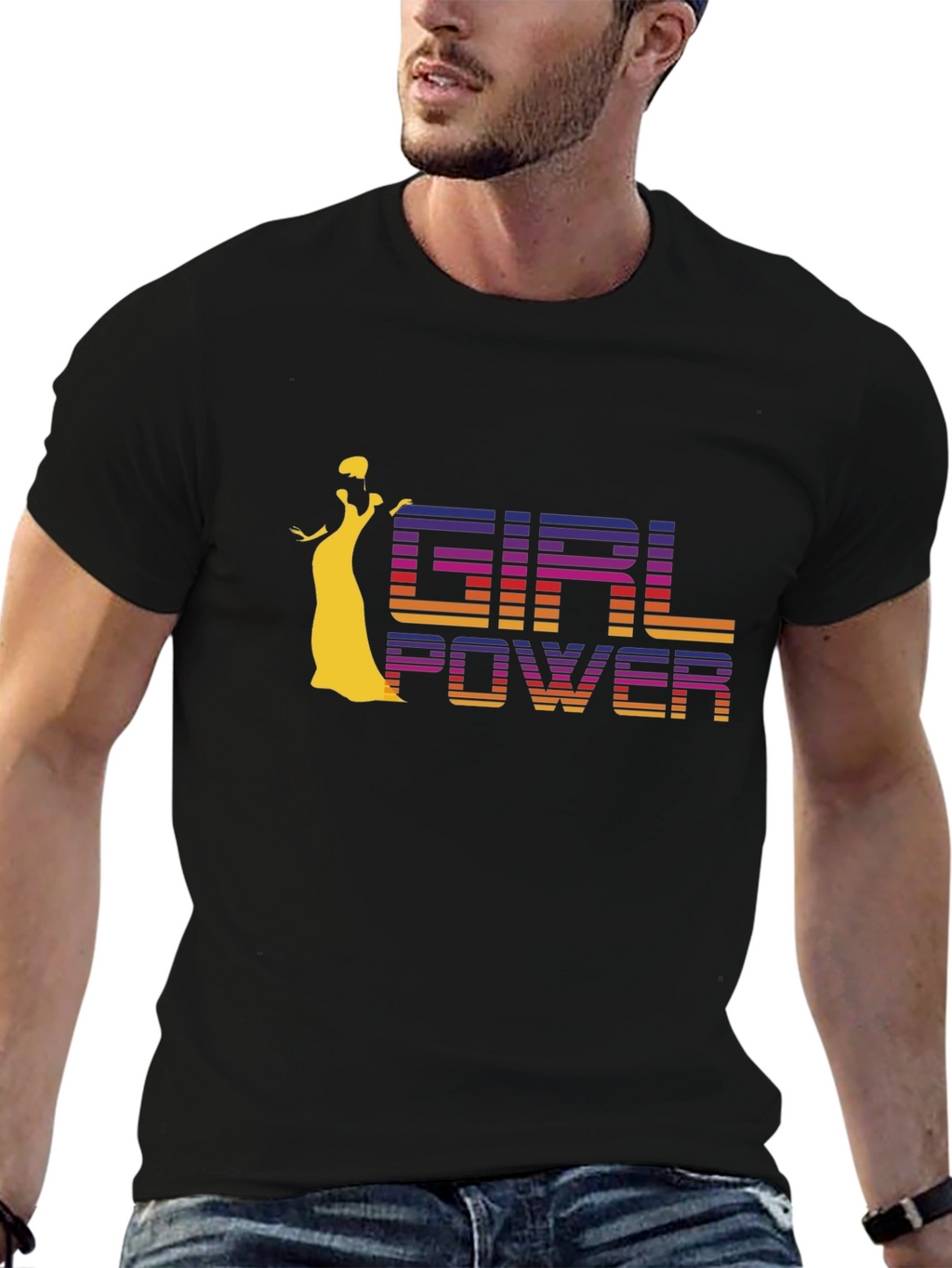 Girl Power Retro T-Shirt - Womens Empowerment Tee