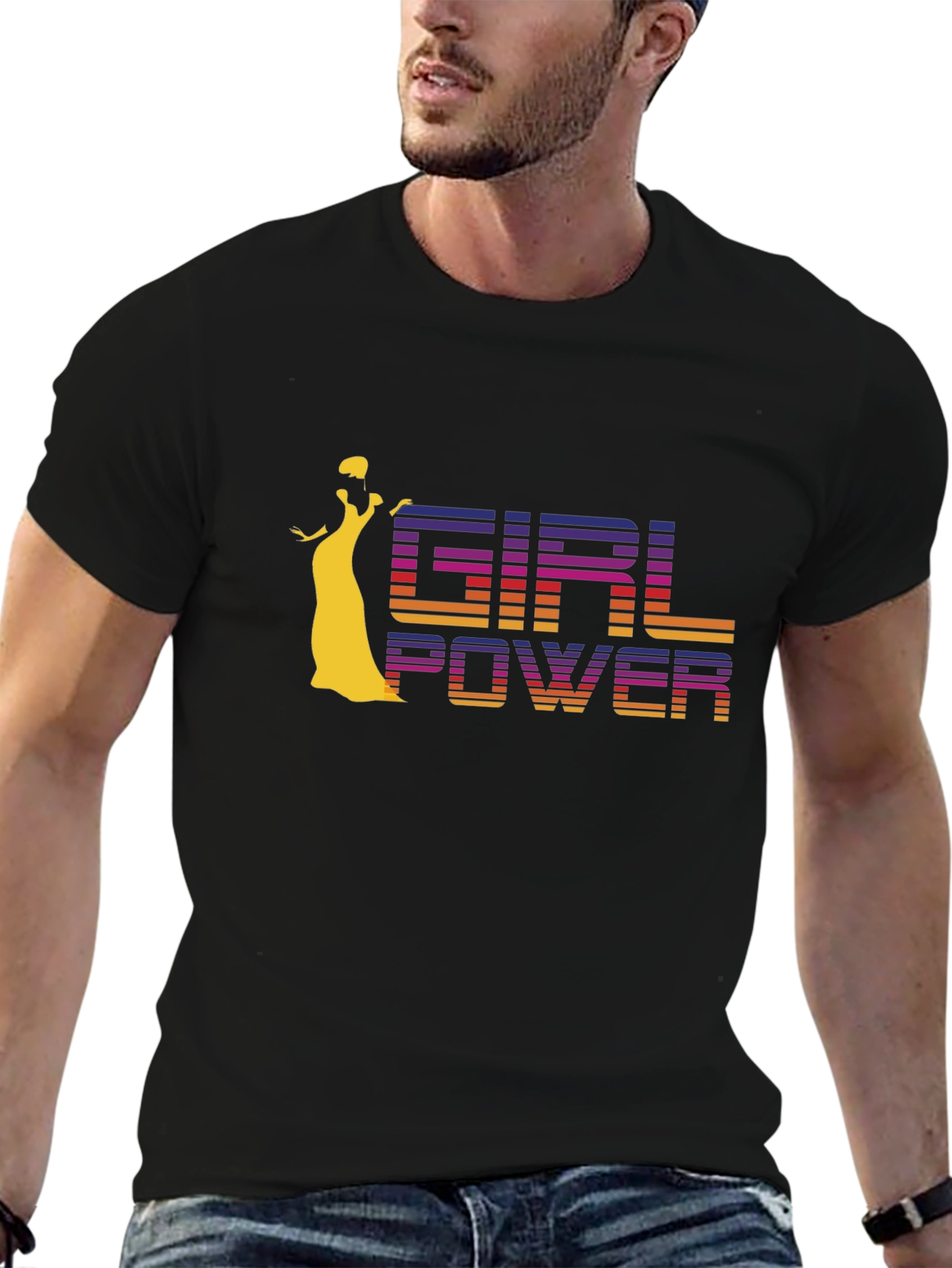 Girl Power Retro T-Shirt - Womens Empowerment Tee