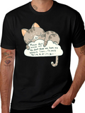 Cute Sleeping Cat T-Shirt - Dont Wake Me