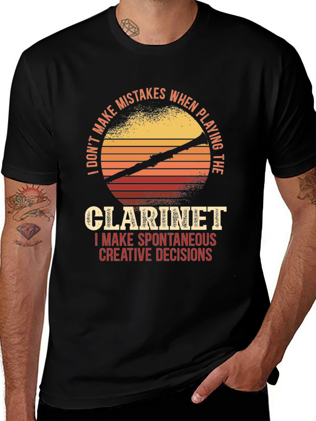 Clarinet Player T-Shirt - Spontaneous Creative Decisions