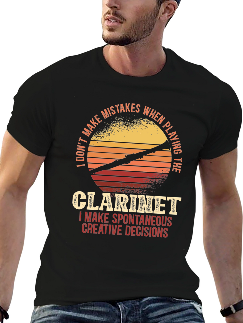 Clarinet Player T-Shirt - Spontaneous Creative Decisions