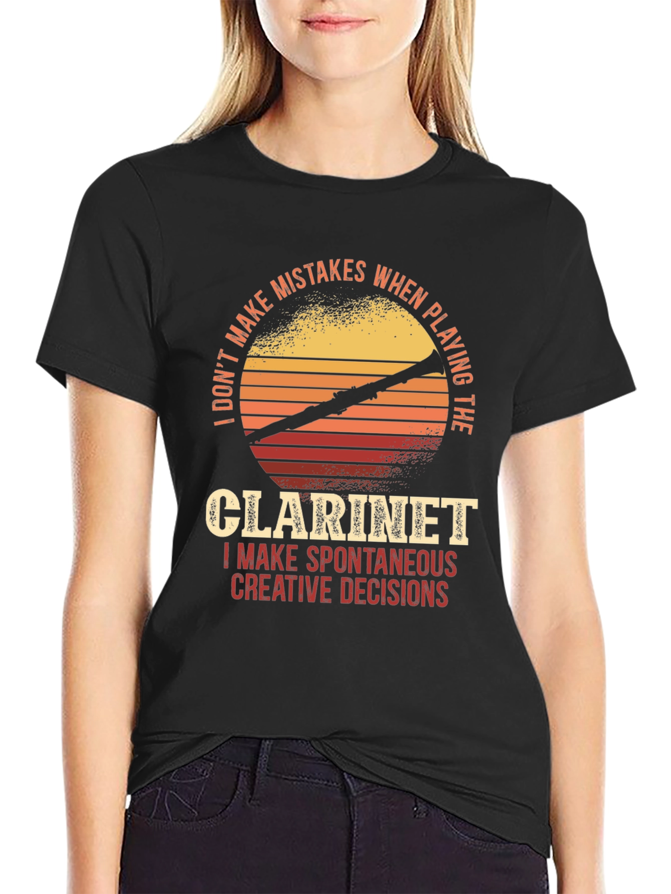 Clarinet Player T-Shirt - Spontaneous Creative Decisions