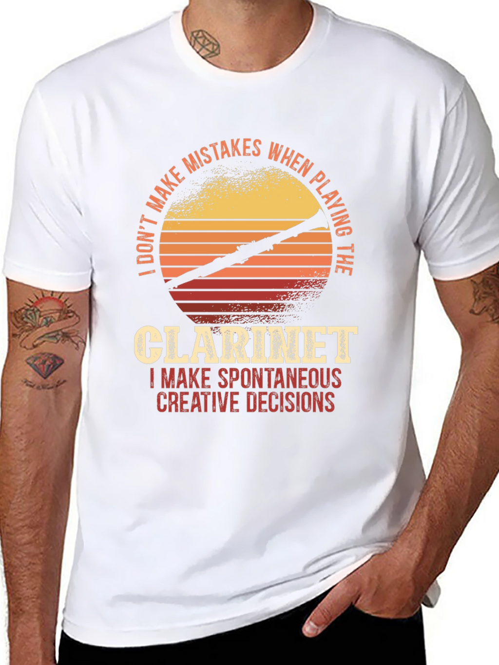 Clarinet Player T-Shirt - Spontaneous Creative Decisions