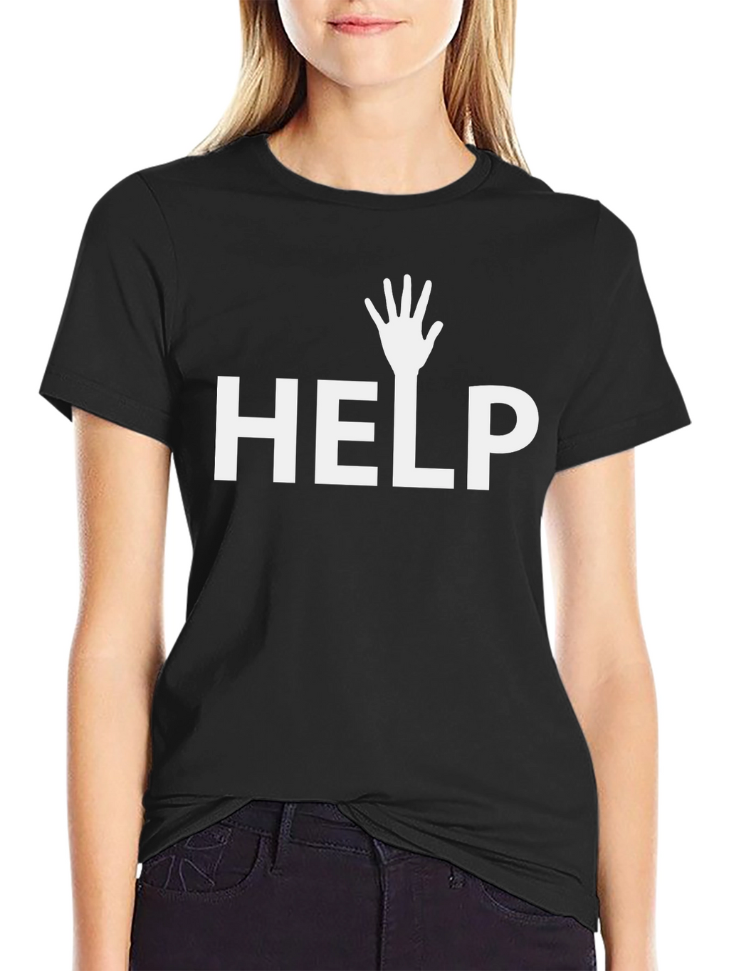 Help Hand Graphic Tee - Stylish Cotton Comfort