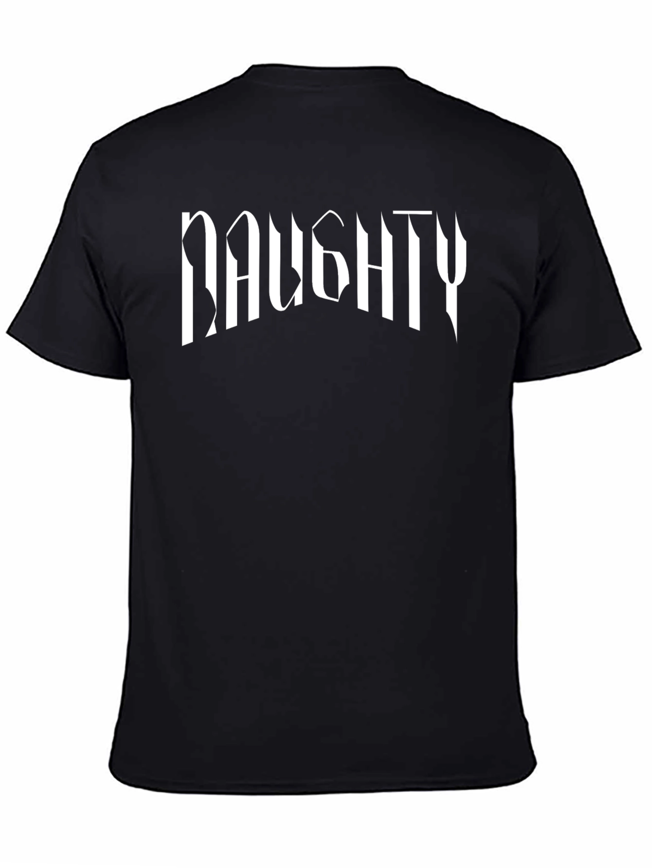 Naughty Graphic Print Tee - Edgy Style