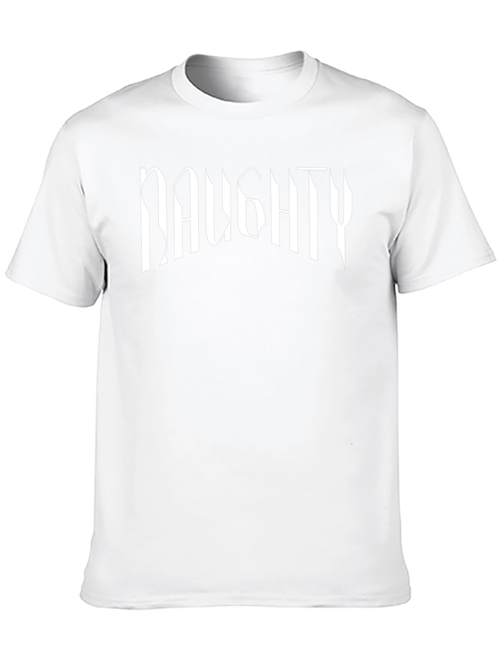 Naughty Graphic Print Tee - Edgy Style