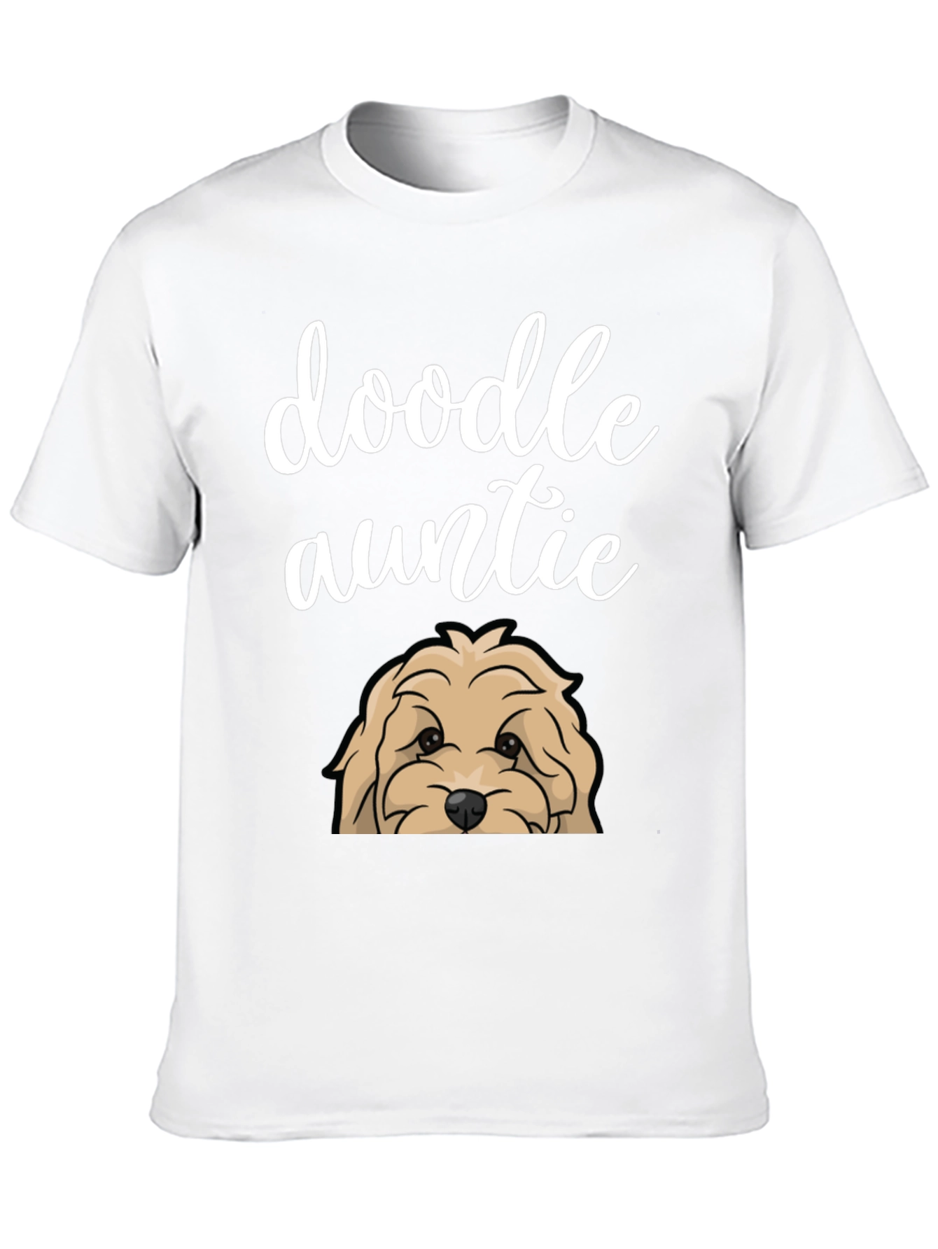 Doodle Auntie T-Shirt - Cute Dog Lover Tee