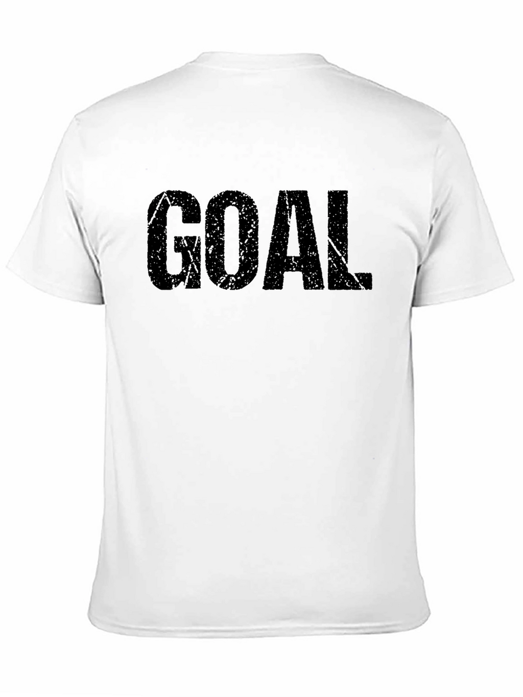 Mens Black GOAL Graphic Tee - Casual Style