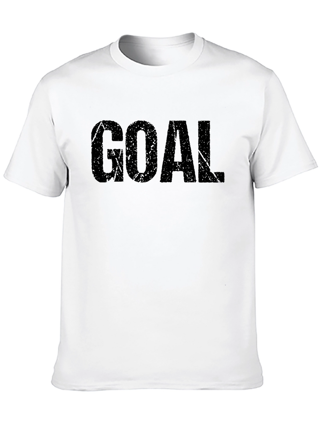 Mens Black GOAL Graphic Tee - Casual Style