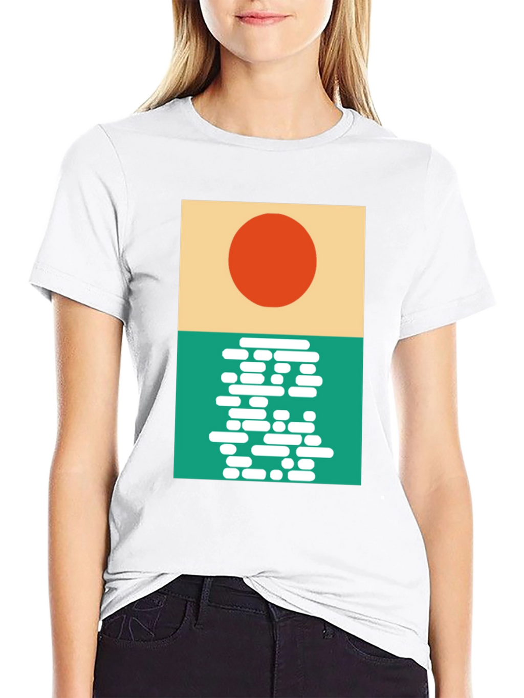 Modern Sunrise Graphic T-Shirt