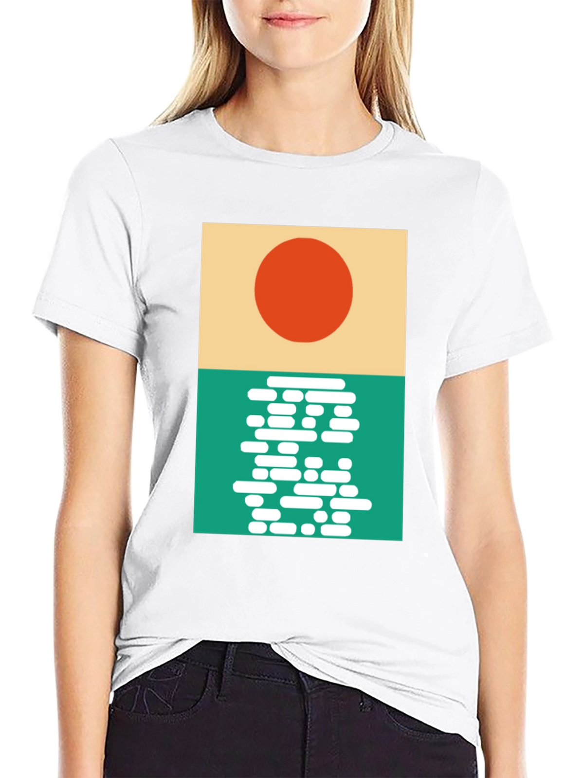 Modern Sunrise Graphic T-Shirt