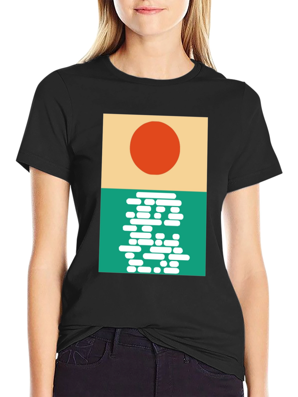 Modern Sunrise Graphic T-Shirt