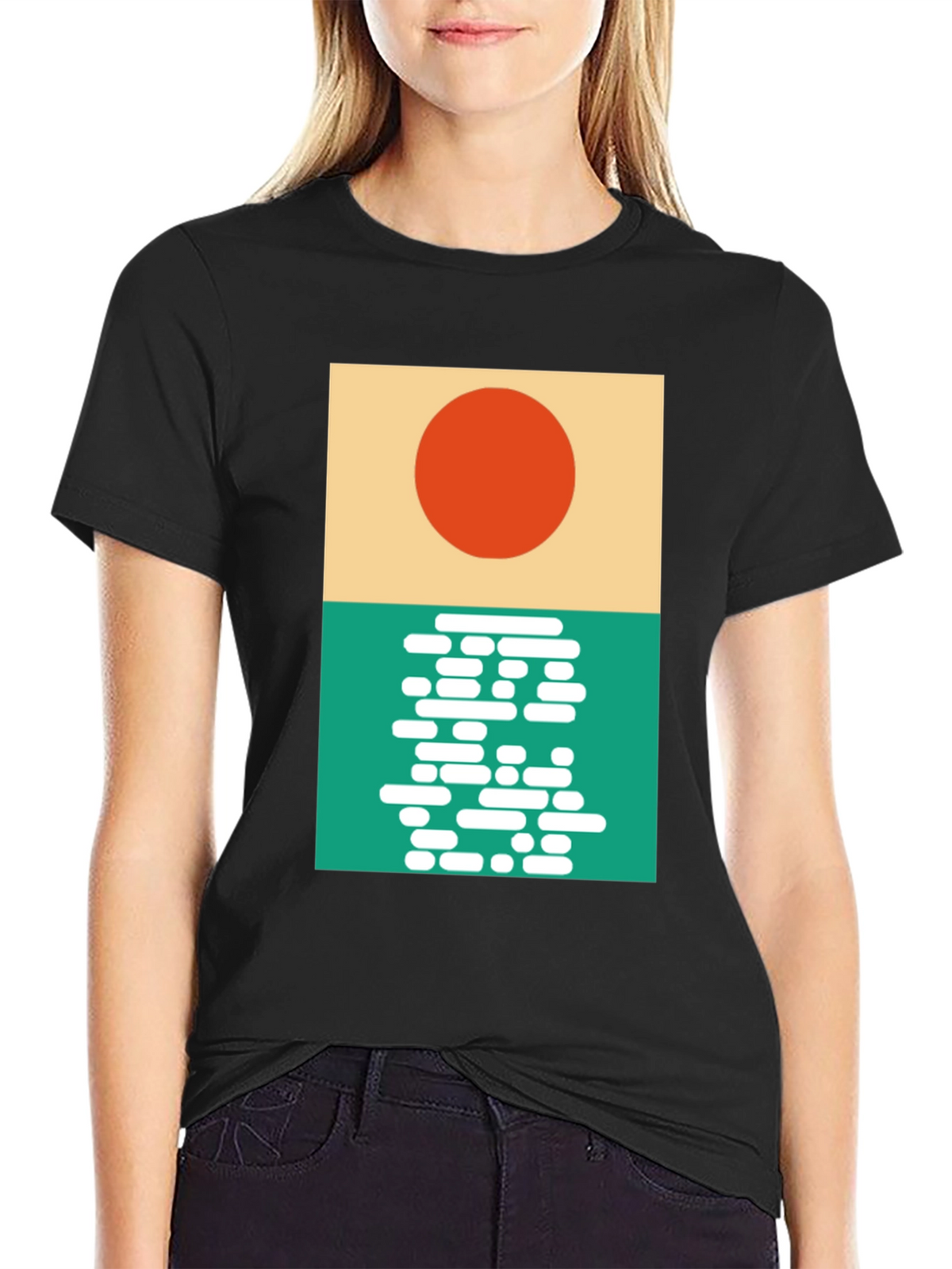 Modern Sunrise Graphic T-Shirt