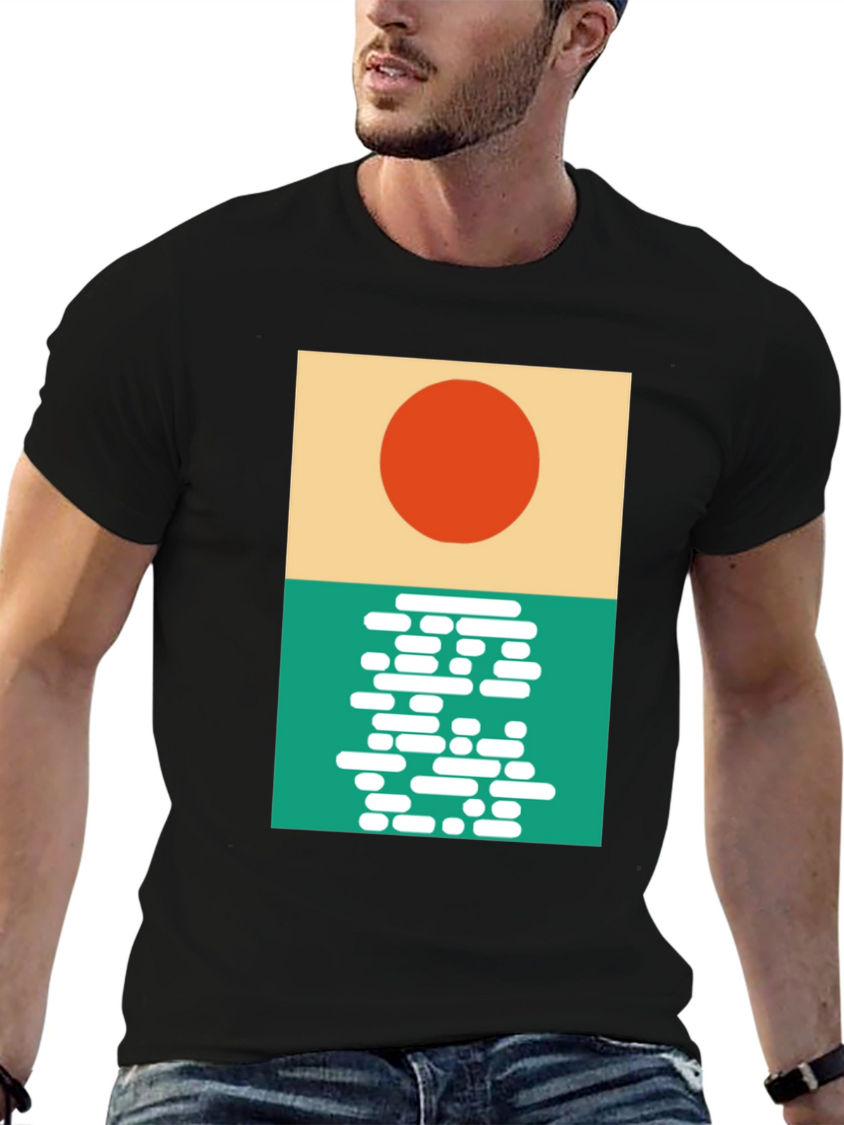 Modern Sunrise Graphic T-Shirt