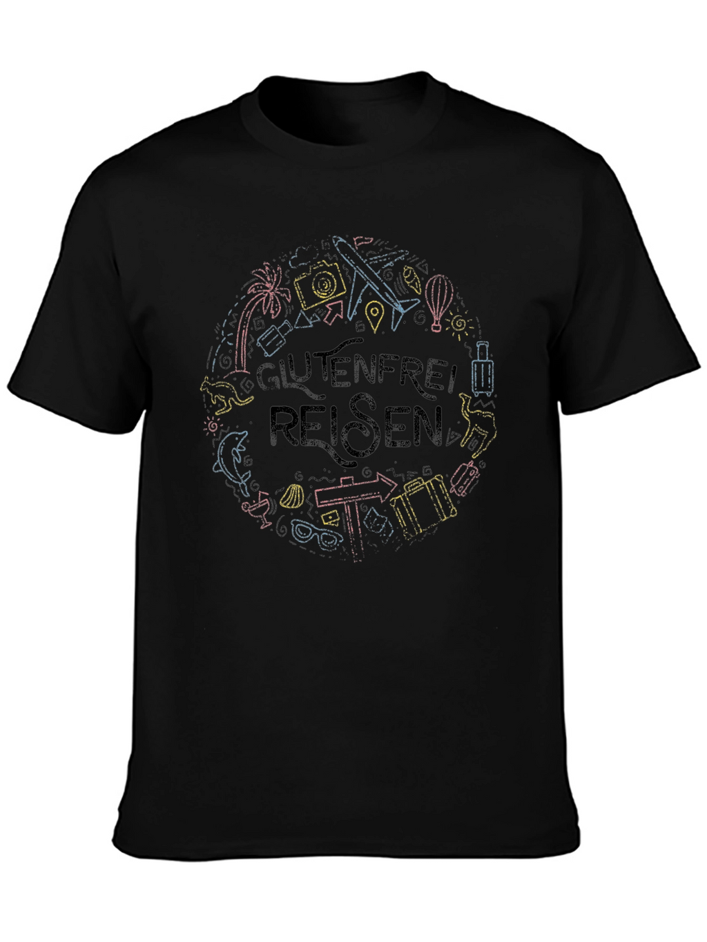 Glutenfrei Reisen T-Shirt - Travel Lover Tee