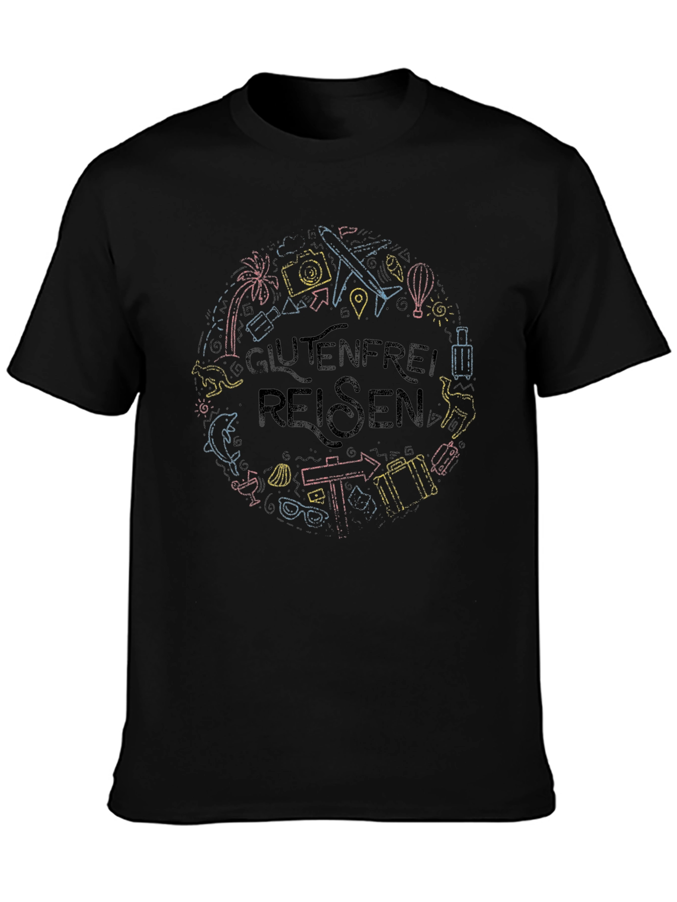 Glutenfrei Reisen T-Shirt - Travel Lover Tee