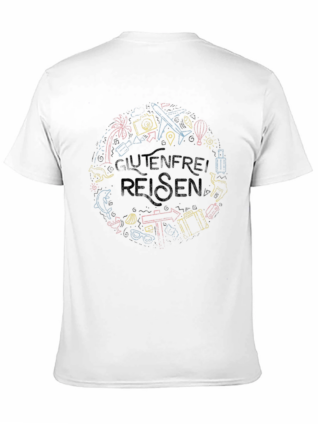 Glutenfrei Reisen T-Shirt - Travel Lover Tee