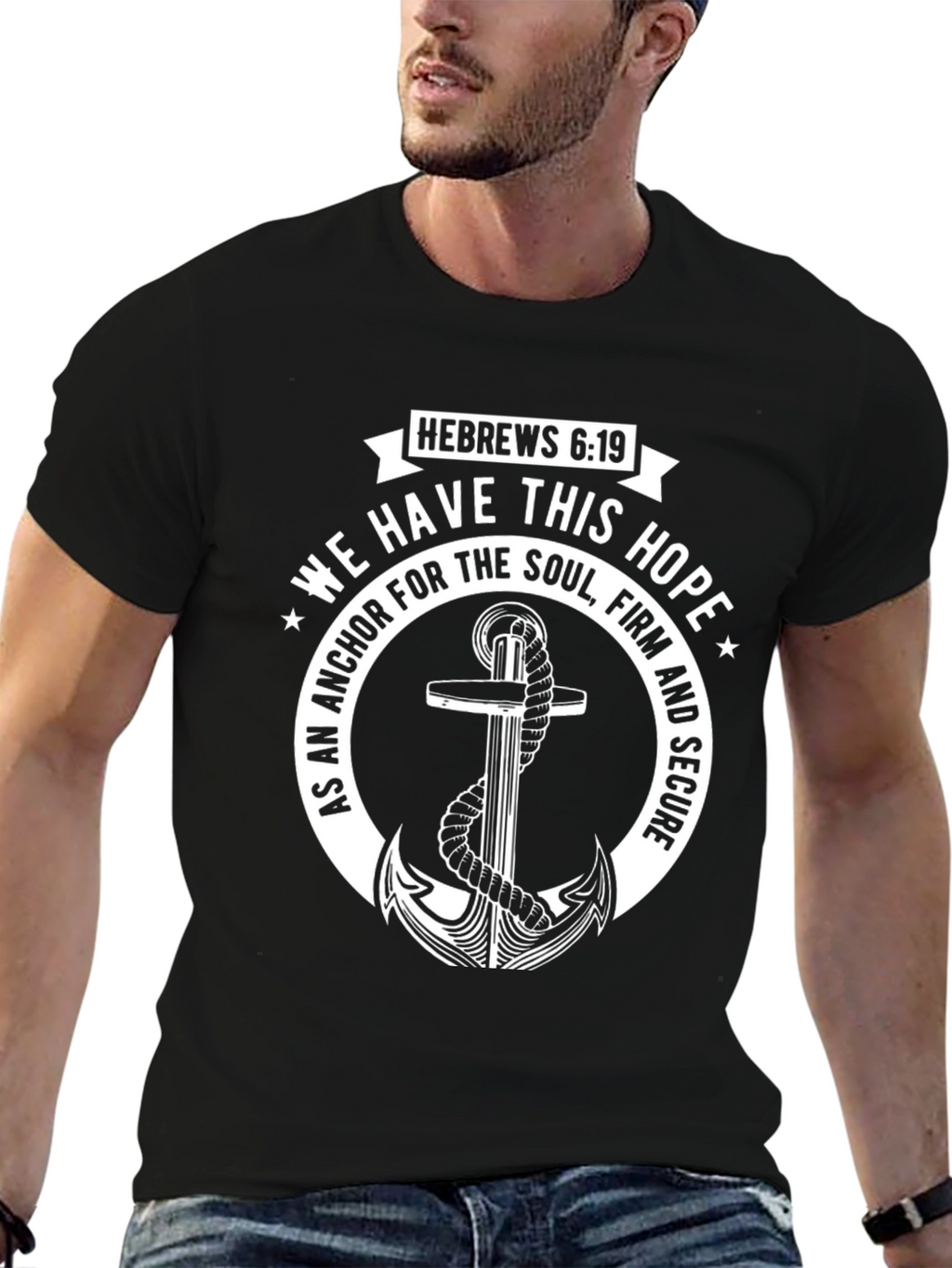 Faith Anchor T-Shirt - Hebrews 6:19 Christian Apparel