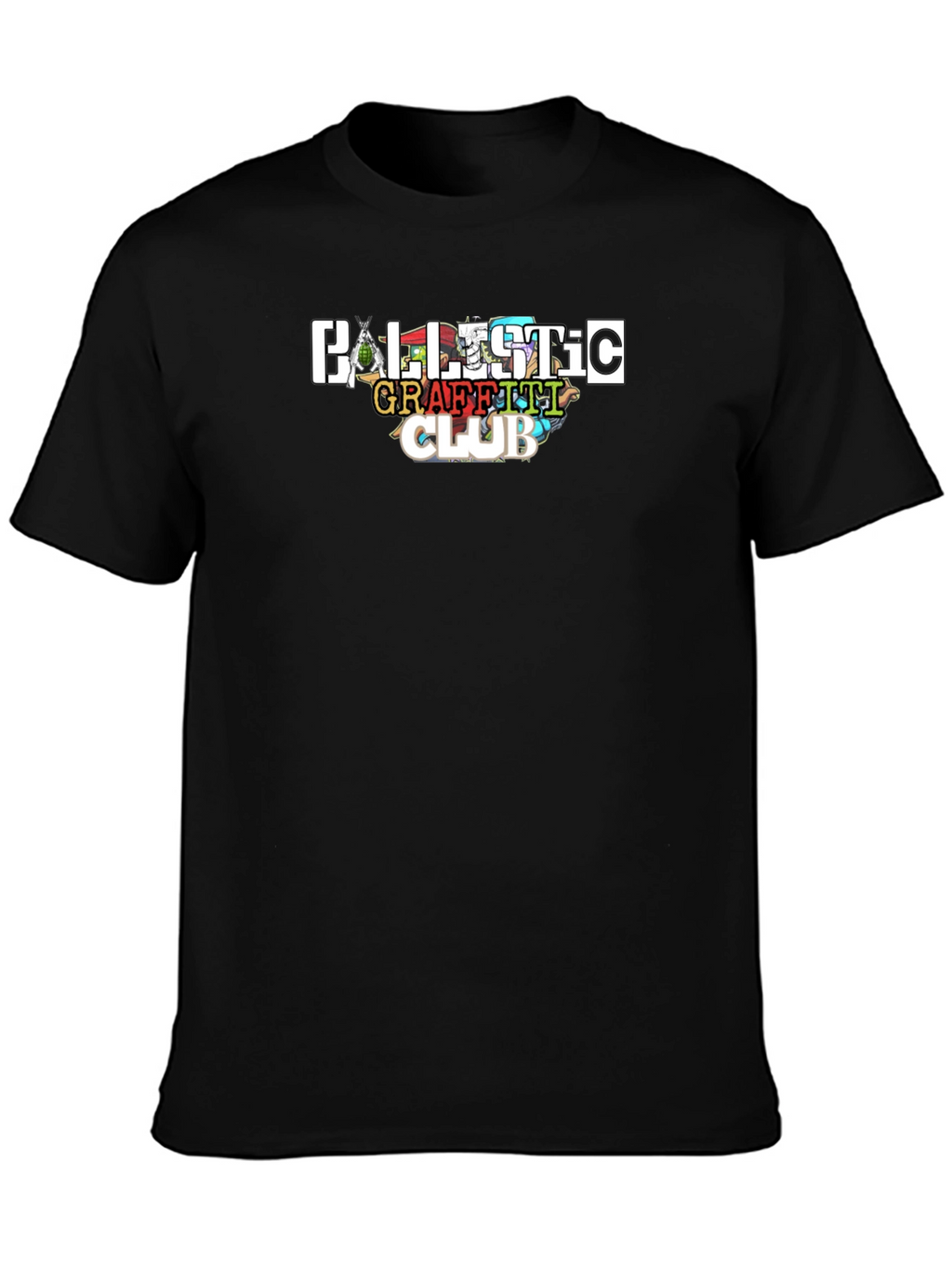 Ballistic Graffiti Club Black T-Shirt