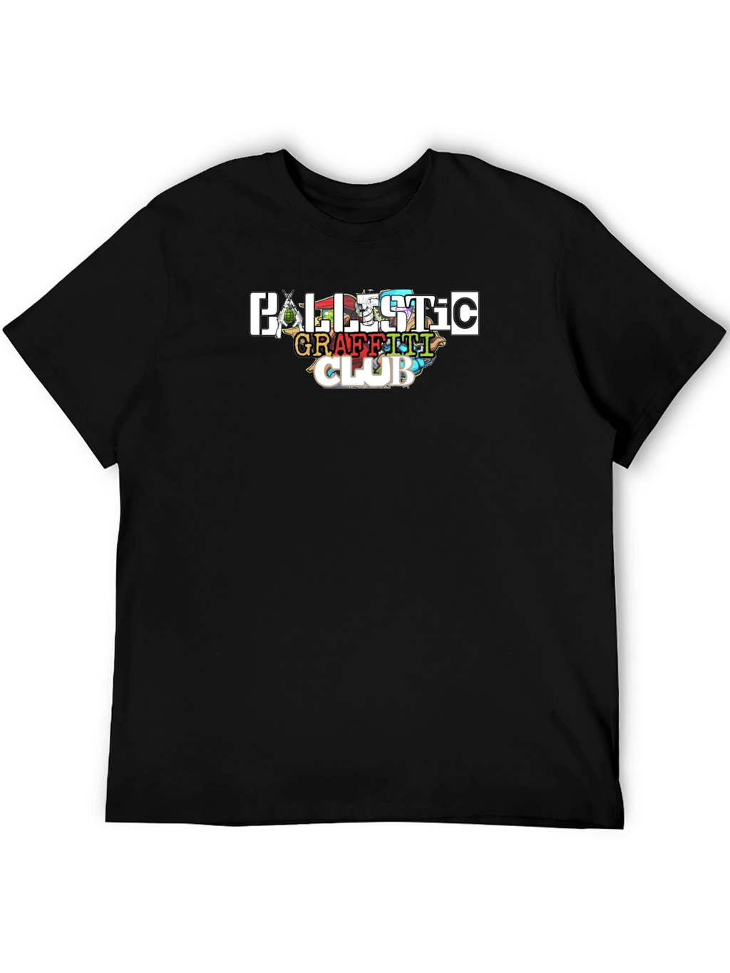 Ballistic Graffiti Club Black T-Shirt
