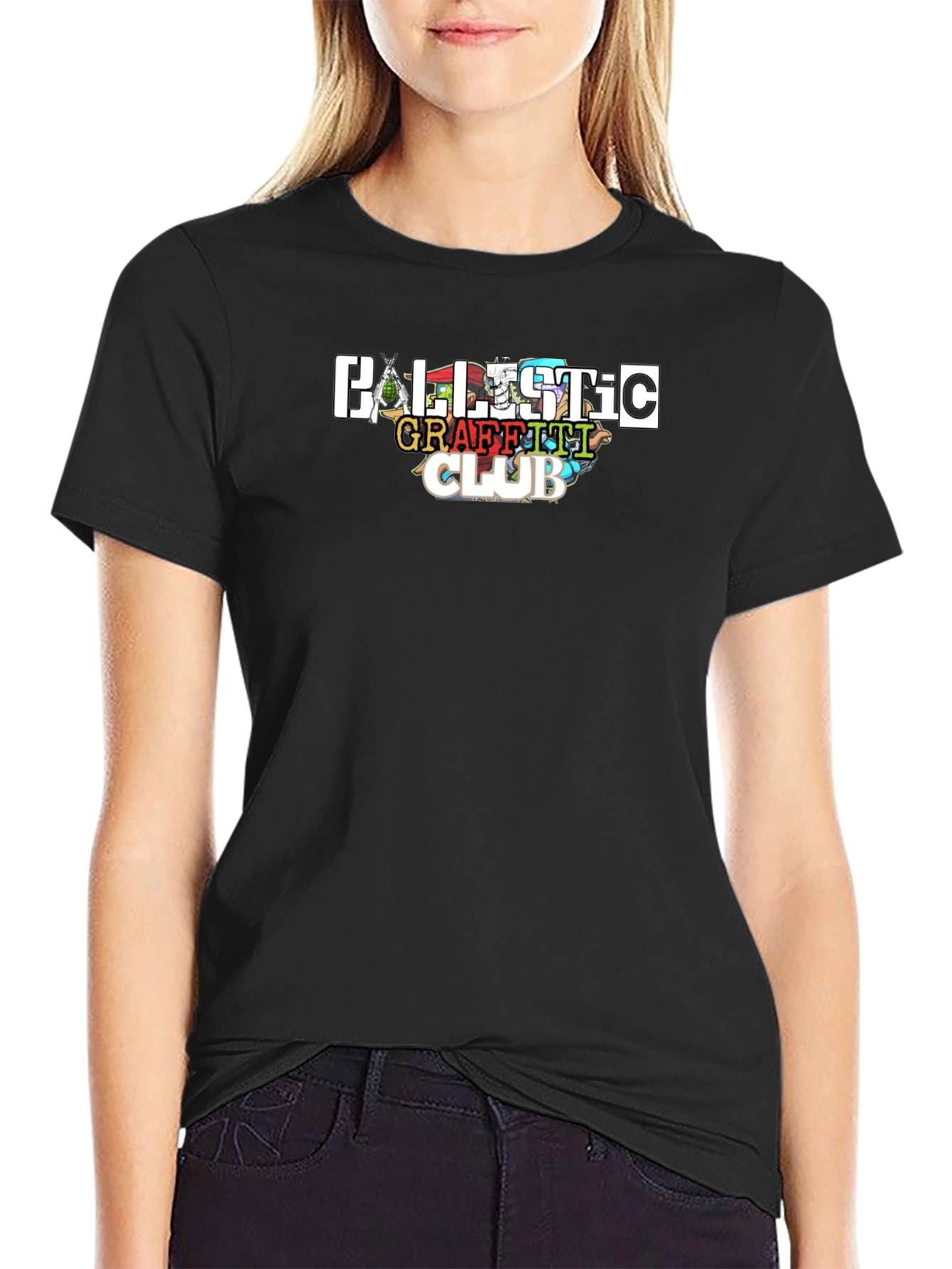 Ballistic Graffiti Club Black T-Shirt