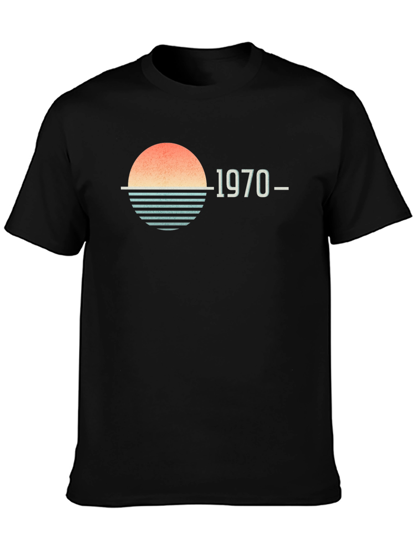 Vintage 1970 Sunset Graphic Tee - Retro Style