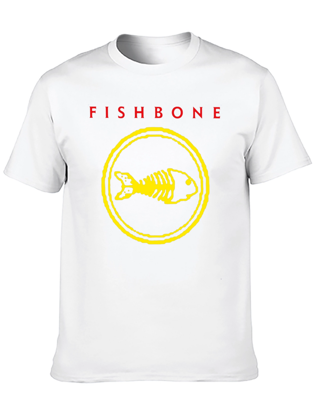 Fishbone Band T-Shirt - Black Graphic Print