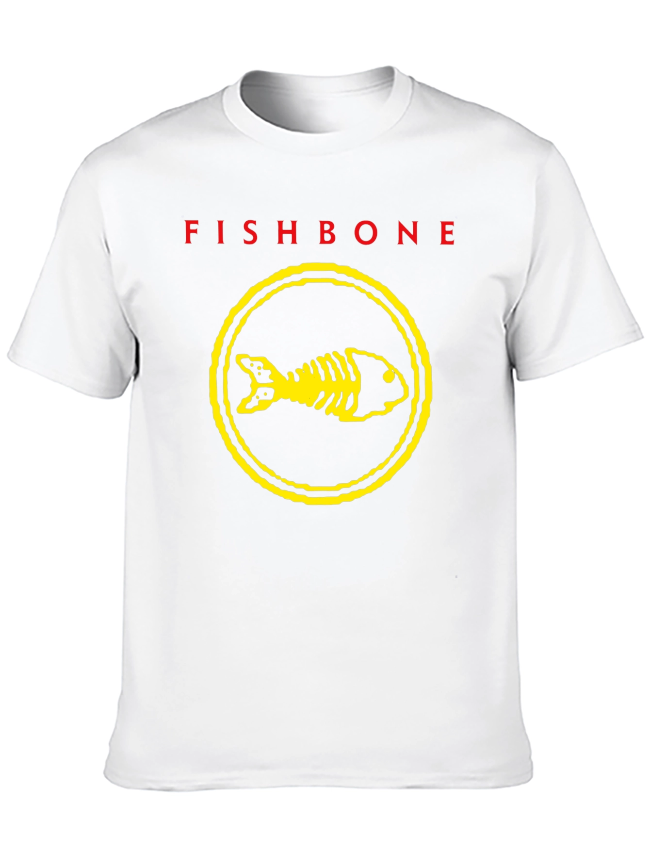 Fishbone Band T-Shirt - Black Graphic Print