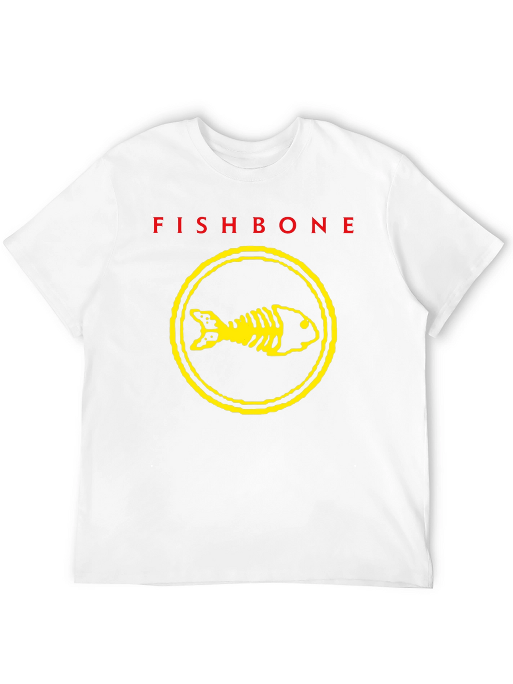 Fishbone Band T-Shirt - Black Graphic Print
