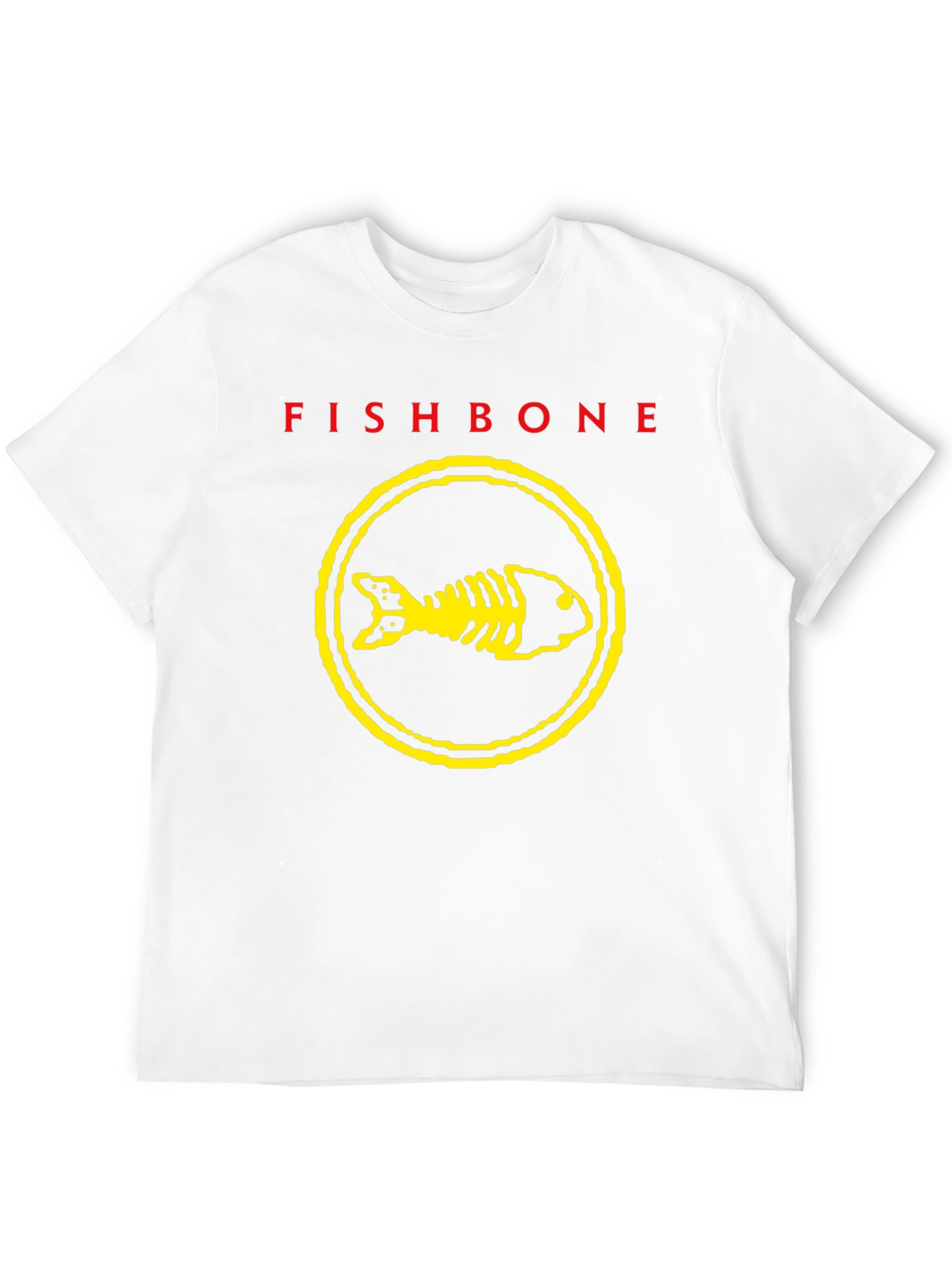 Fishbone Band T-Shirt - Black Graphic Print