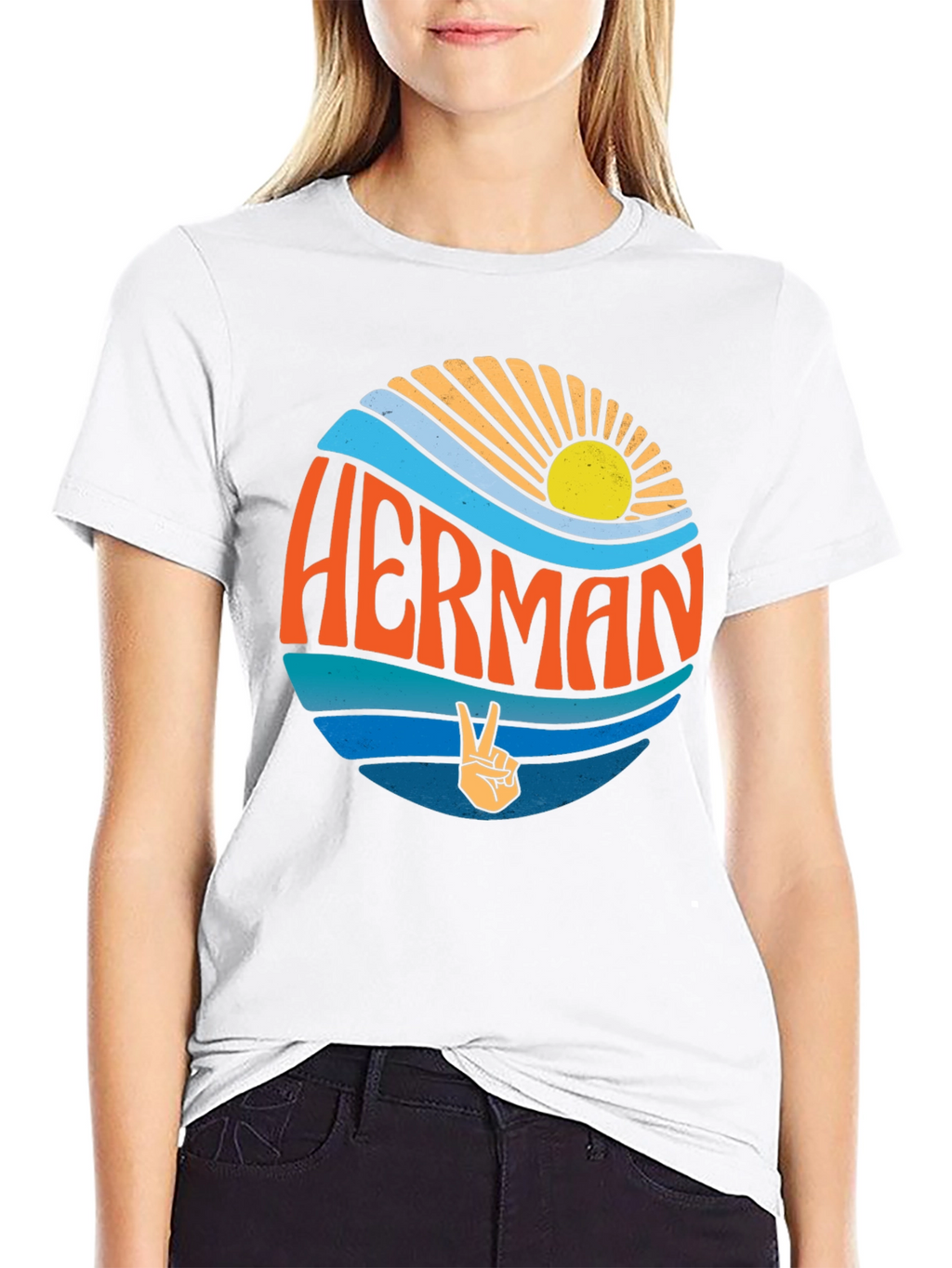 Retro HERMAN T-Shirt - Peace & Sunshine