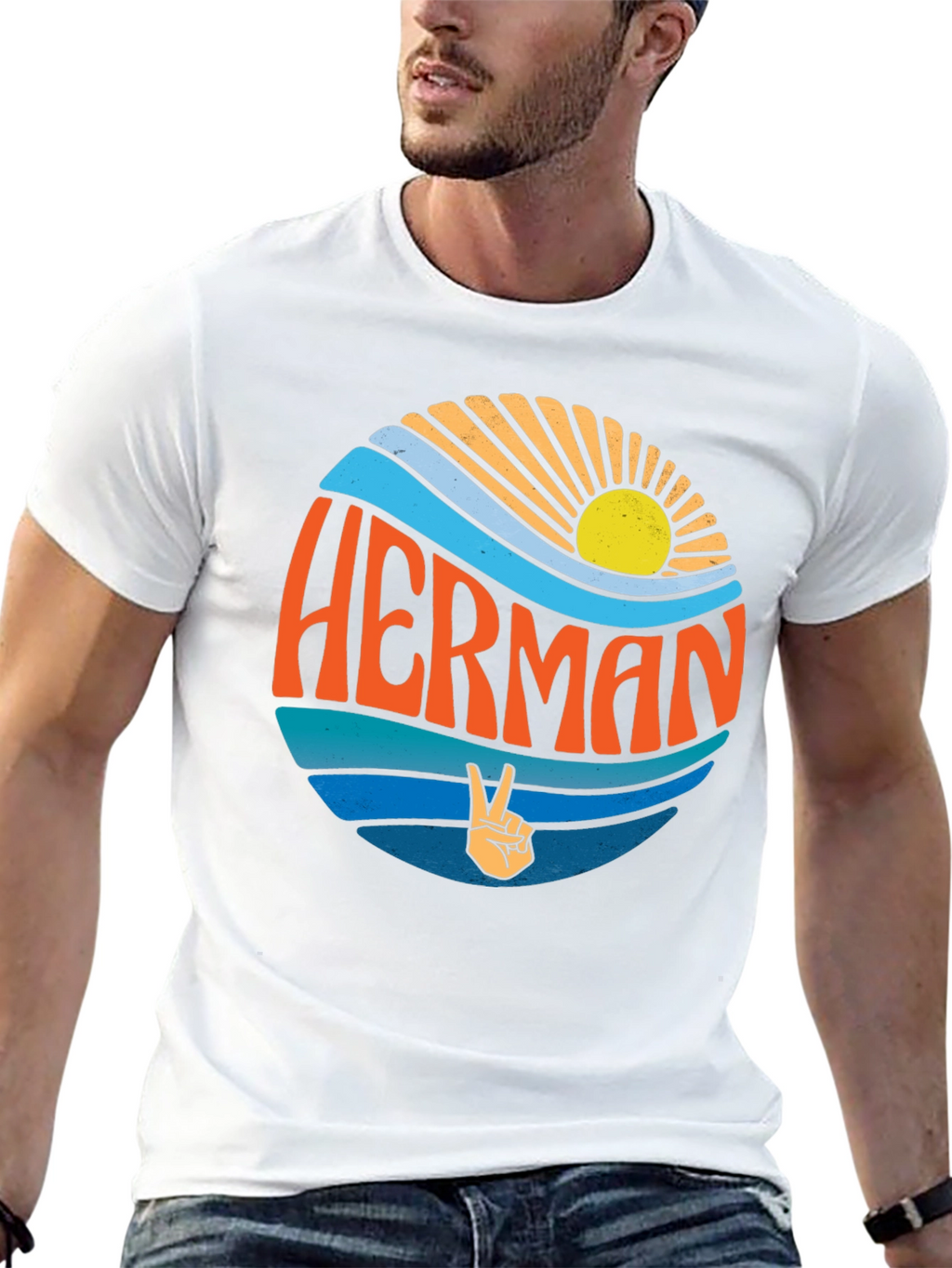 Retro HERMAN T-Shirt - Peace & Sunshine