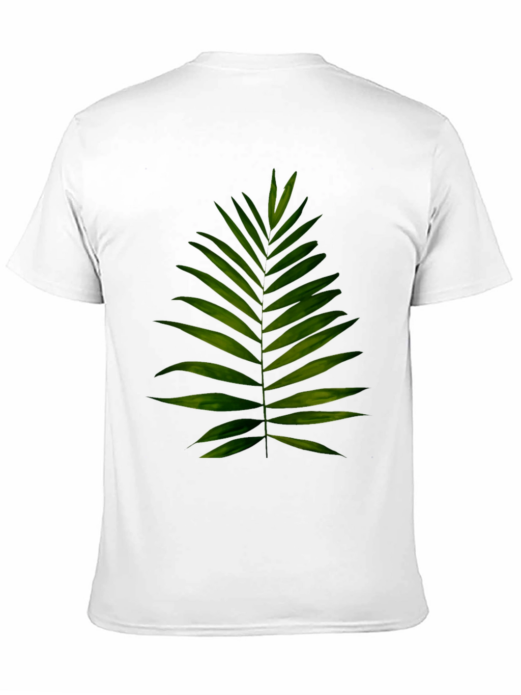 Leaf Print Black T-Shirt - Tropical Style