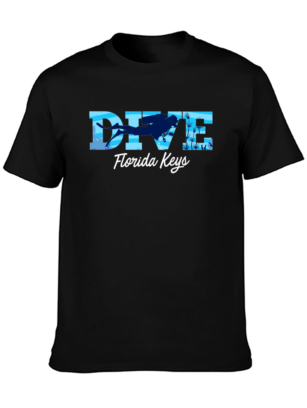 Dive Florida Keys Black T-Shirt