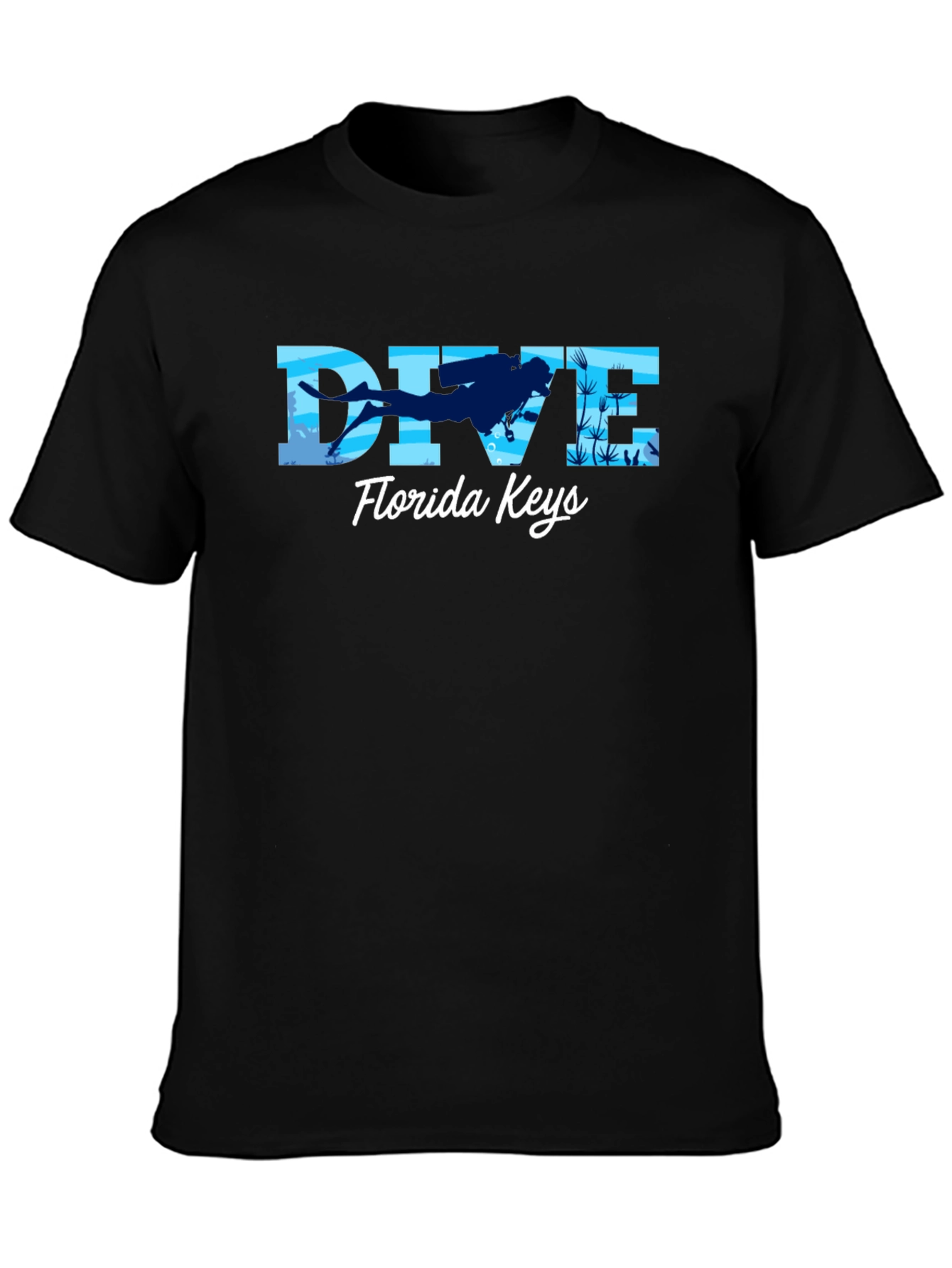Dive Florida Keys Black T-Shirt