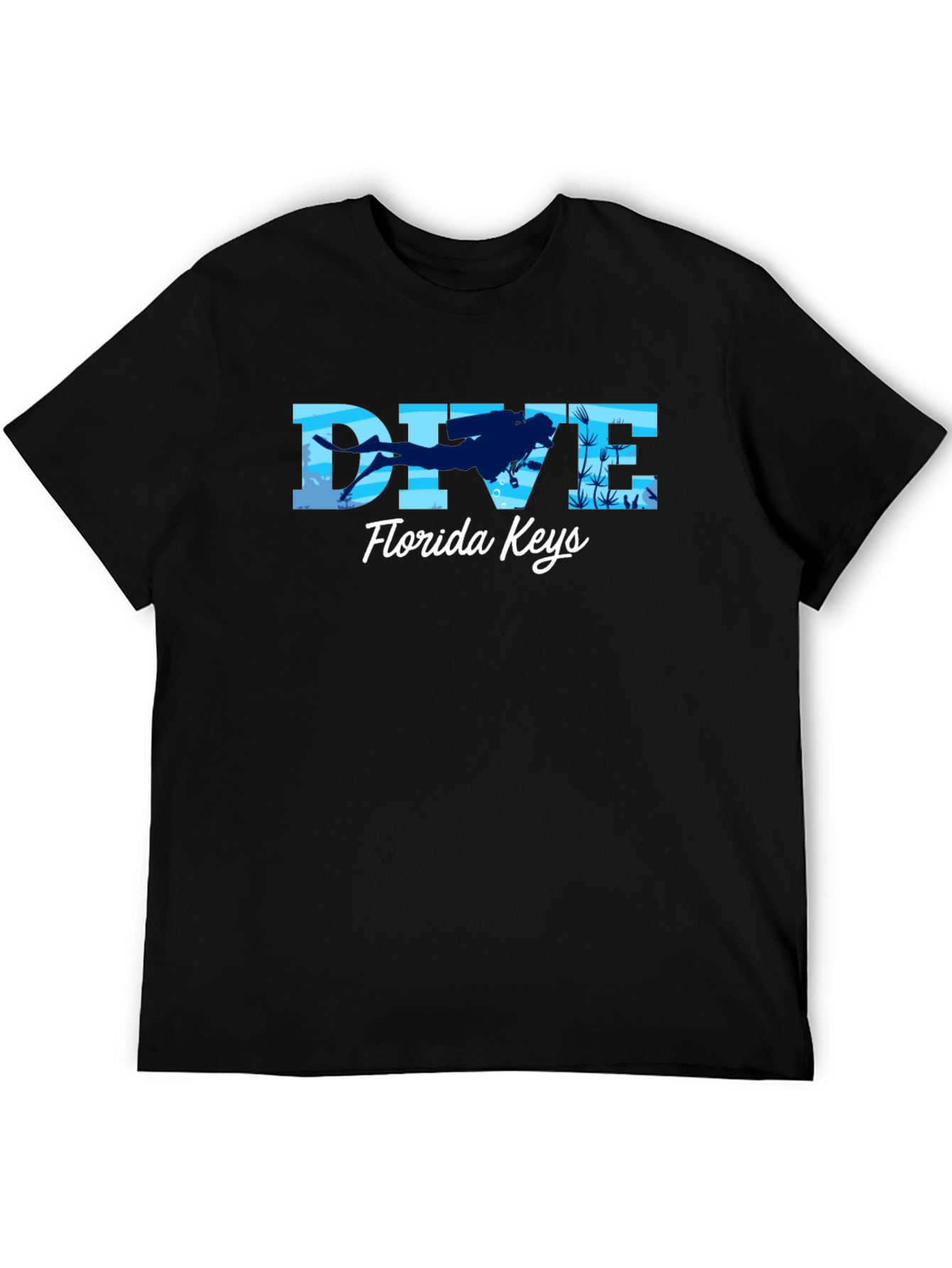 Dive Florida Keys Black T-Shirt