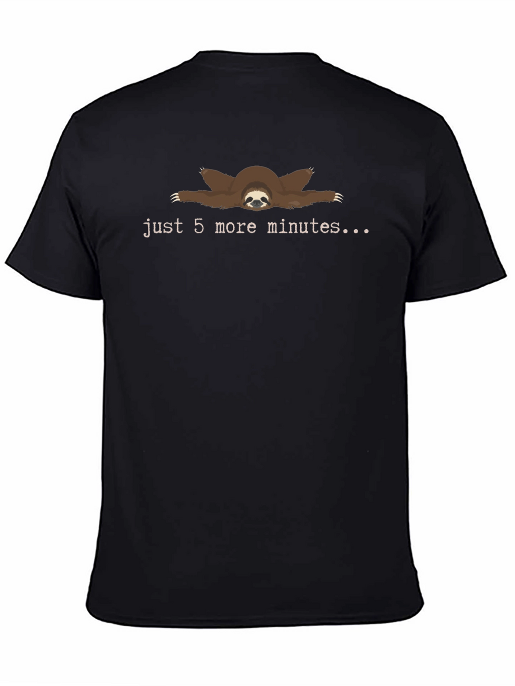 Just 5 More Minutes Sloth Graphic T-Shirt
