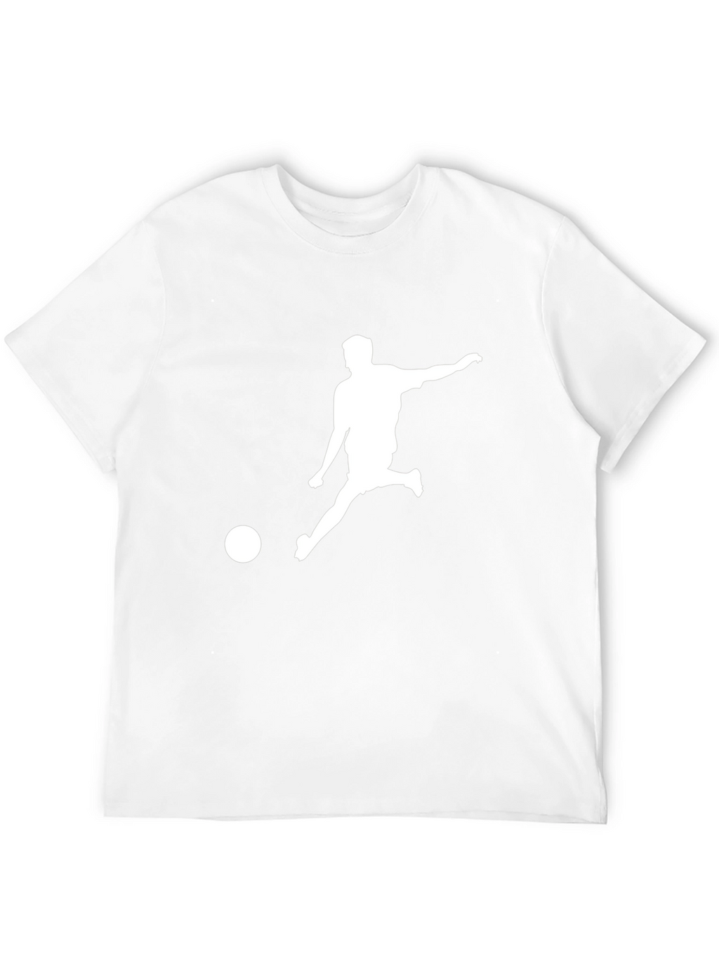 Soccer Player Graphic T-Shirt - Black