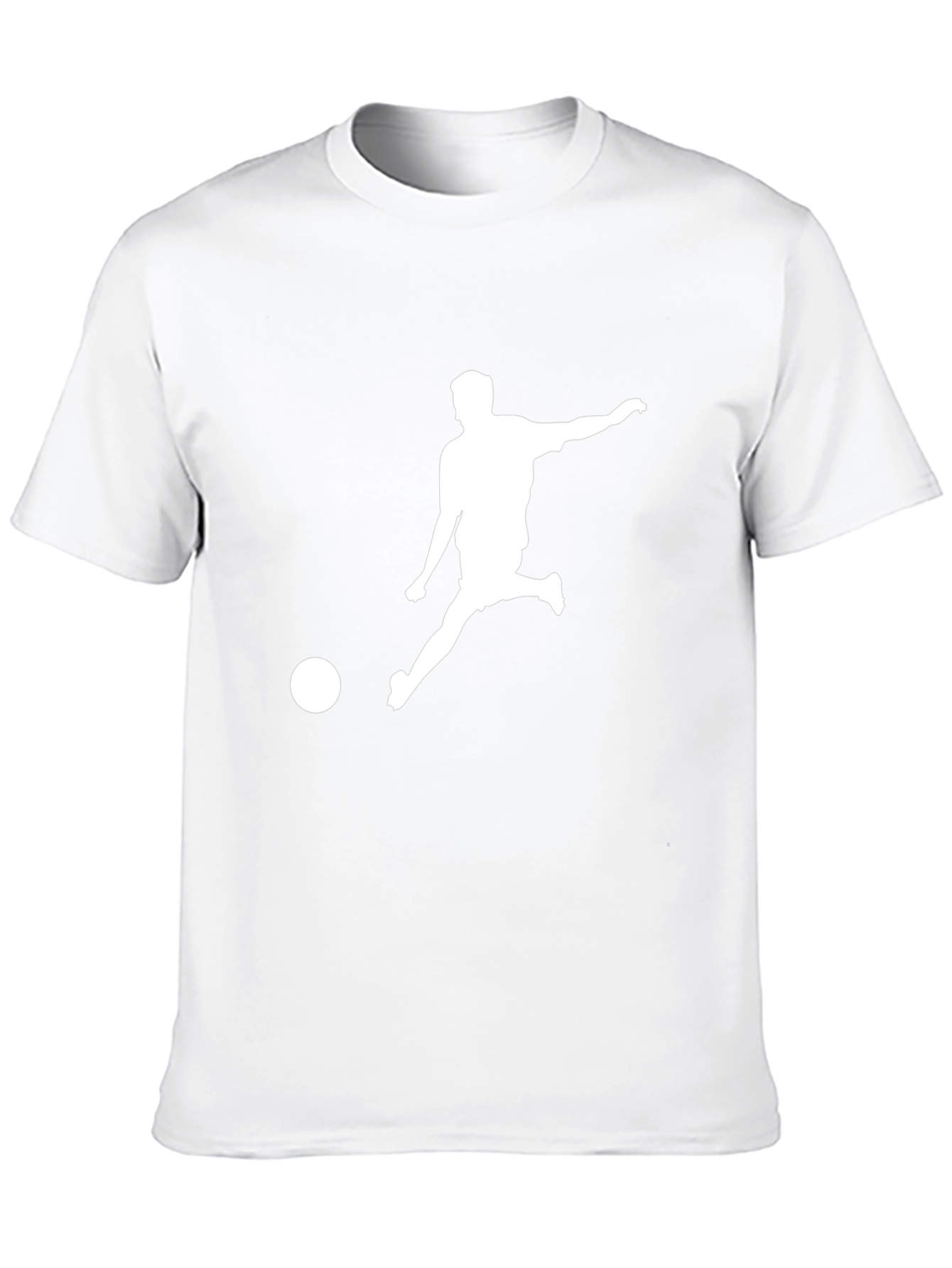 Soccer Player Graphic T-Shirt - Black