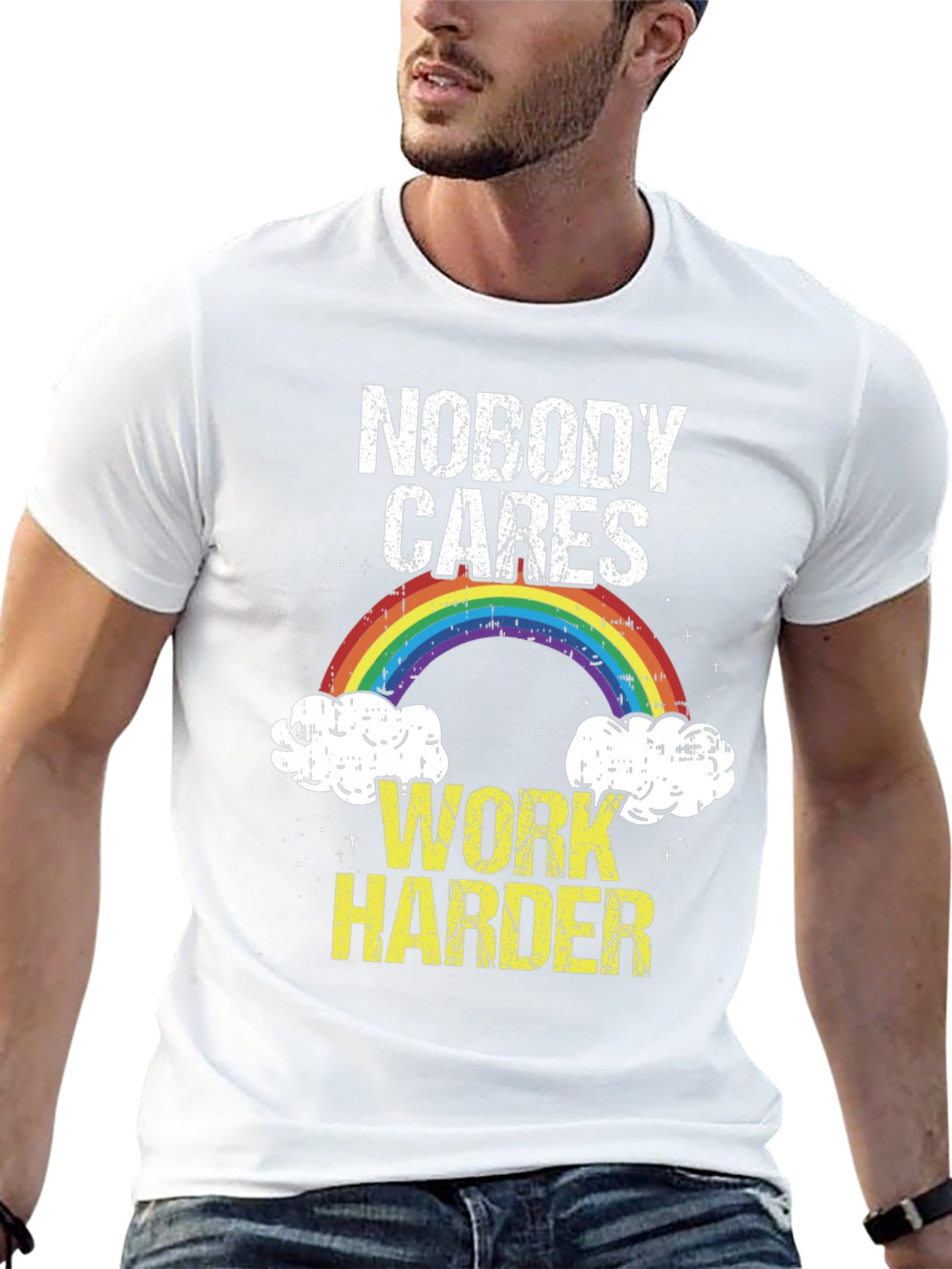 Nobody Cares Work Harder Graphic T-Shirt