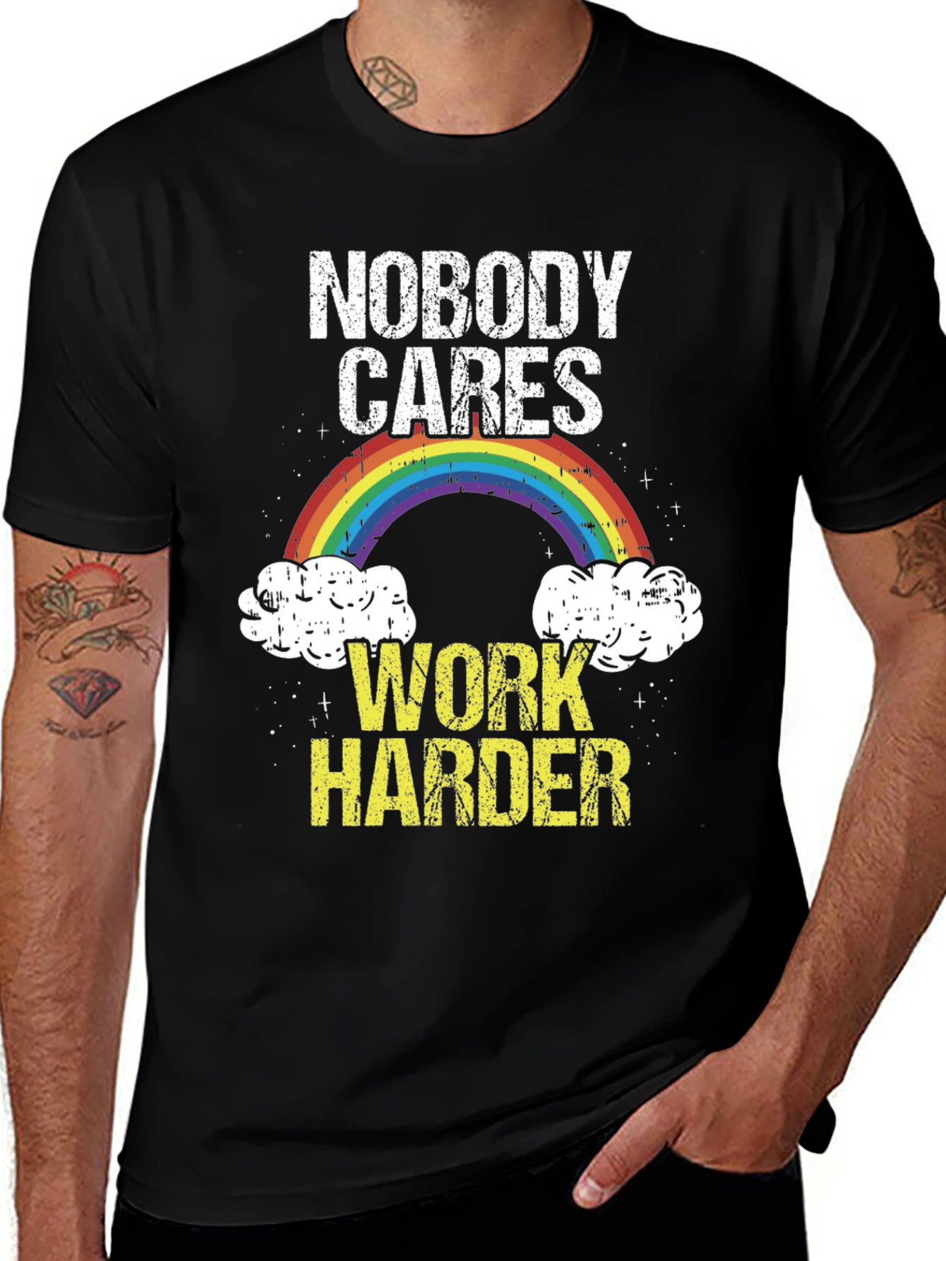 Nobody Cares Work Harder Graphic T-Shirt