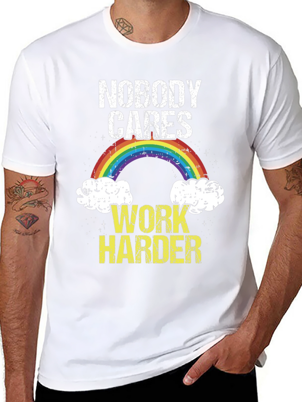 Nobody Cares Work Harder Graphic T-Shirt