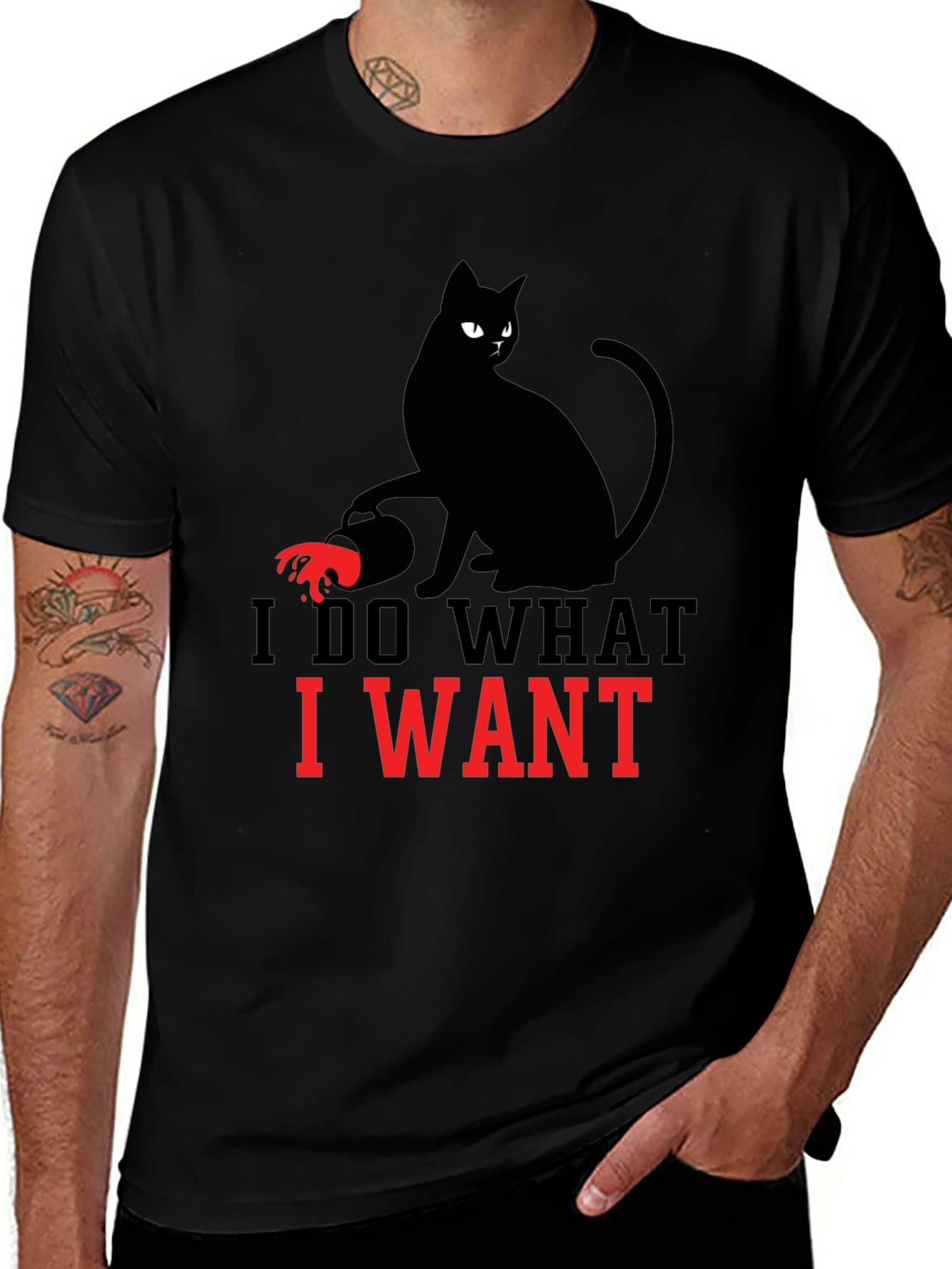 I Do What I Want Cat T-Shirt