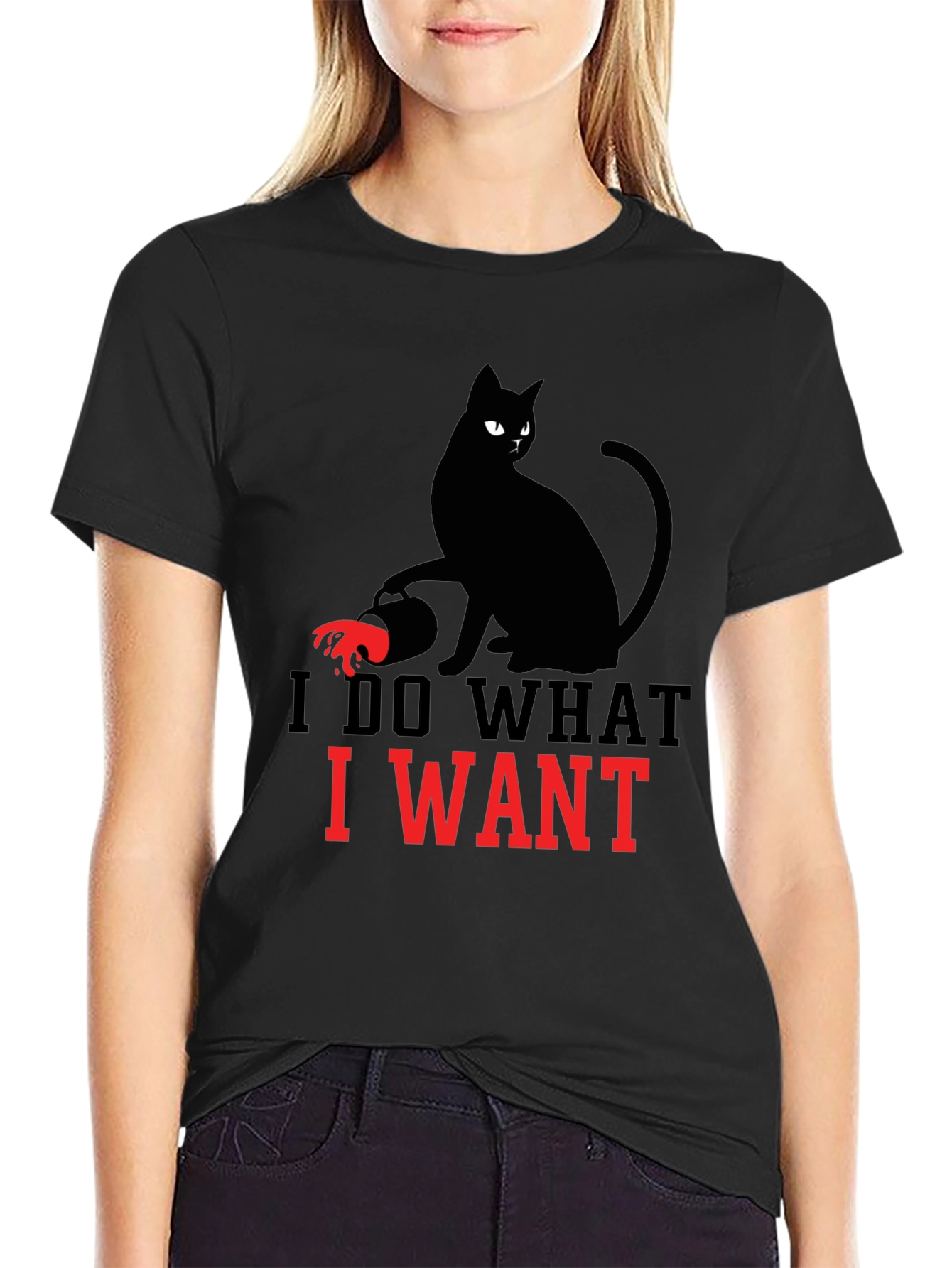 I Do What I Want Cat T-Shirt