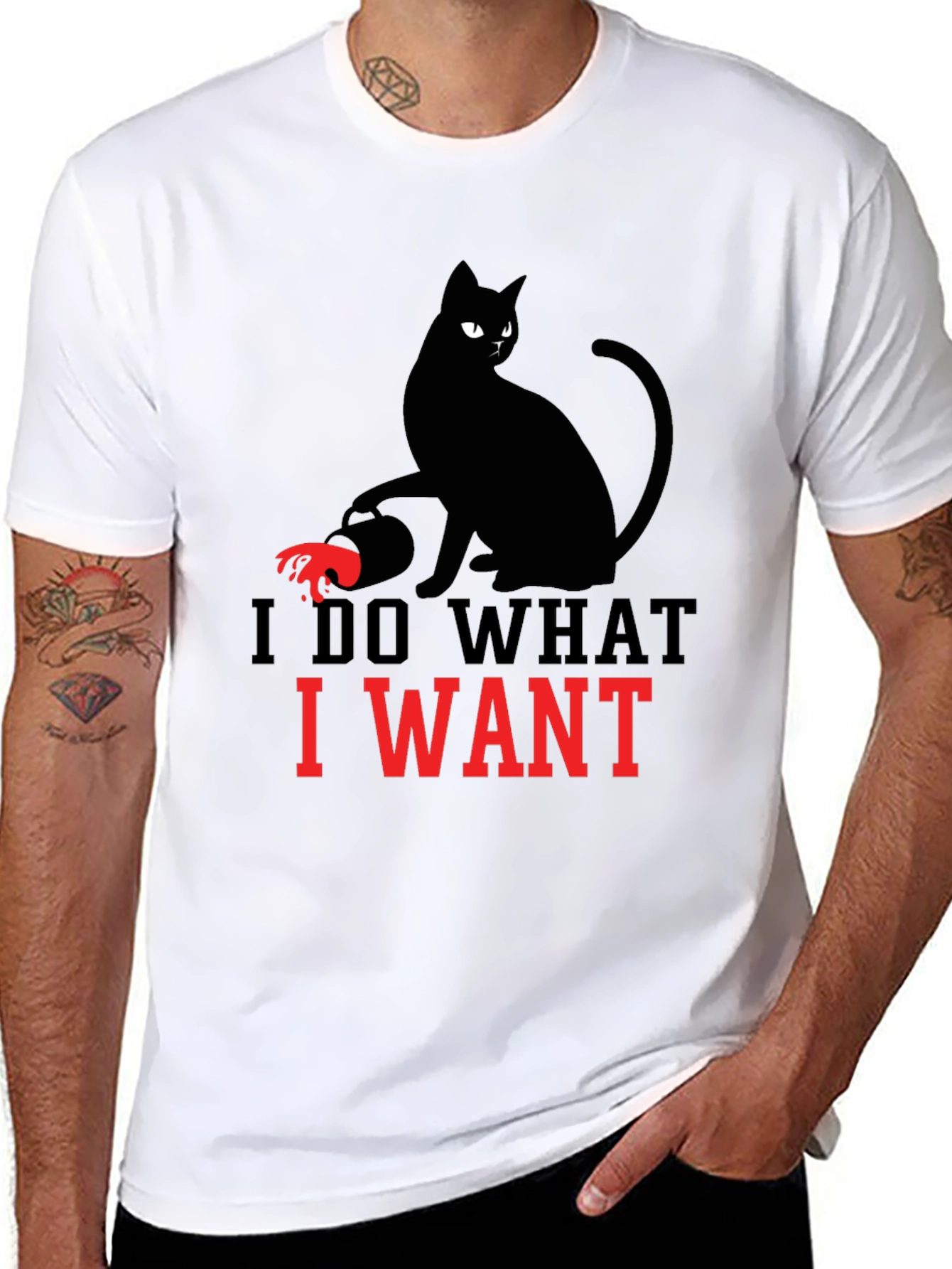 I Do What I Want Cat T-Shirt