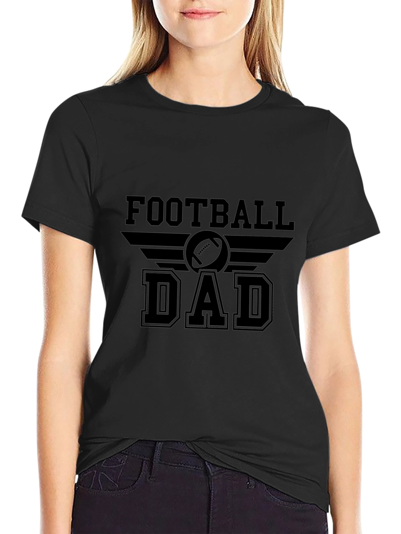 Football Dad Graphic Tee - Perfect for Game Day