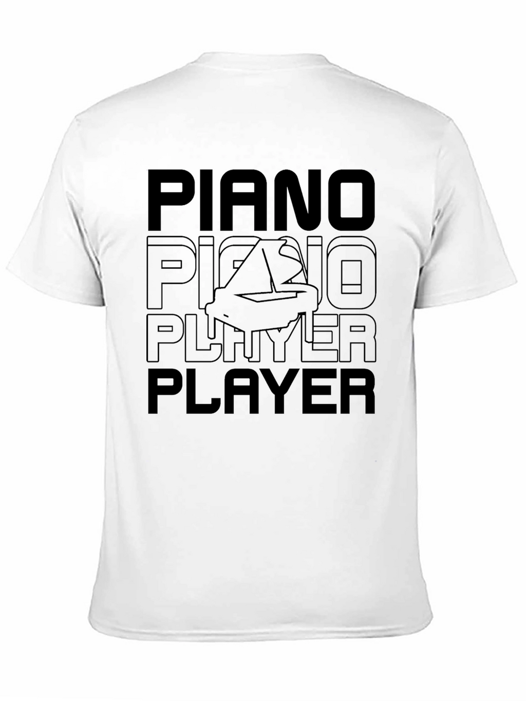 Piano Player Black T-Shirt